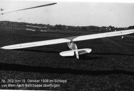 Nr. 262: Am 18. Oktober 1938 im Schlepp von Bern nach Bellchasse überflogen