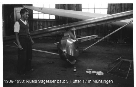 1936-1938: Ruedi Sägesser baut 3 Hütter 17 in Münsingen